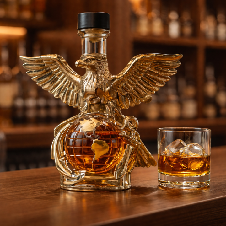 Decanter de Whisky Águia e Globo