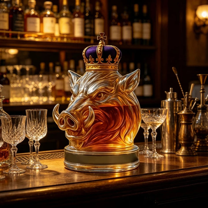 Decanter de Whisky Cabeça de Javali
