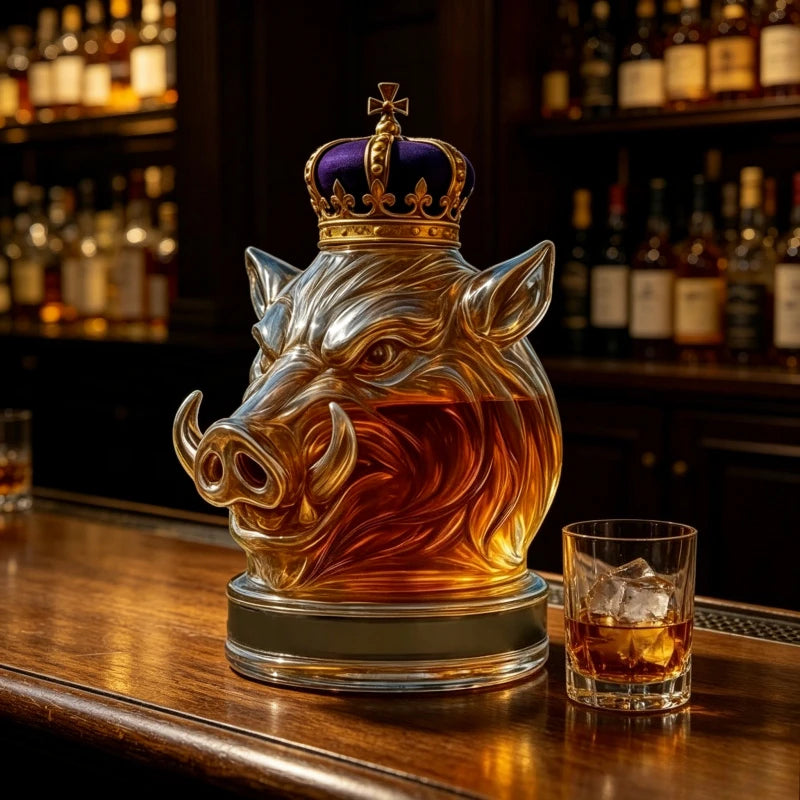 Decanter de Whisky Cabeça de Javali