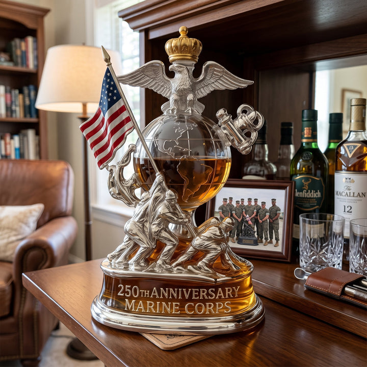 Decanter de Whisky Marine Corps 250 Anos