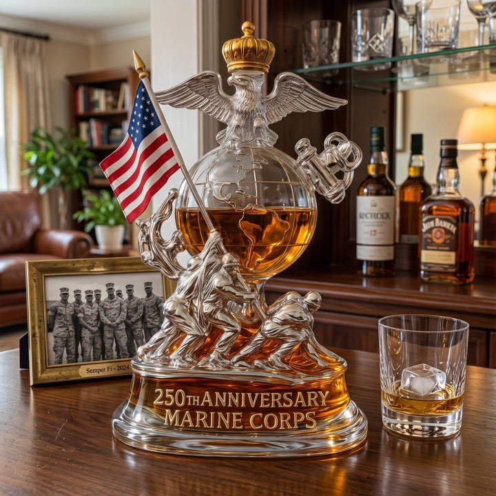 Decanter de Whisky Marine Corps 250 Anos