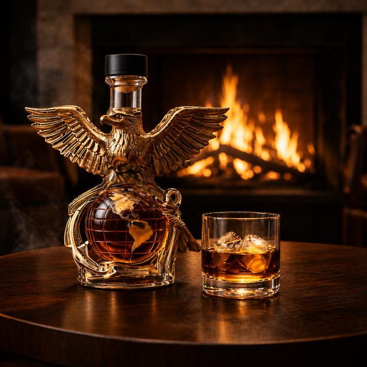 Decanter de Whisky Águia e Globo