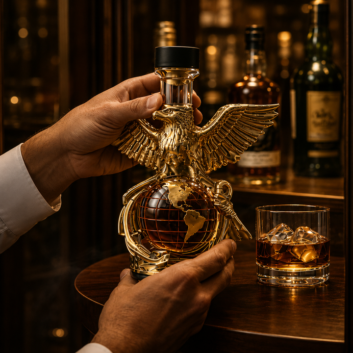 Decanter de Whisky Águia e Globo