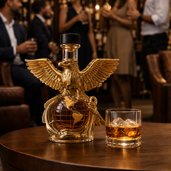 Decanter de Whisky Águia e Globo