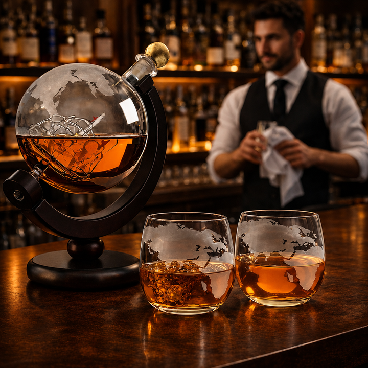 Conjunto Decanter Globo com Copos
