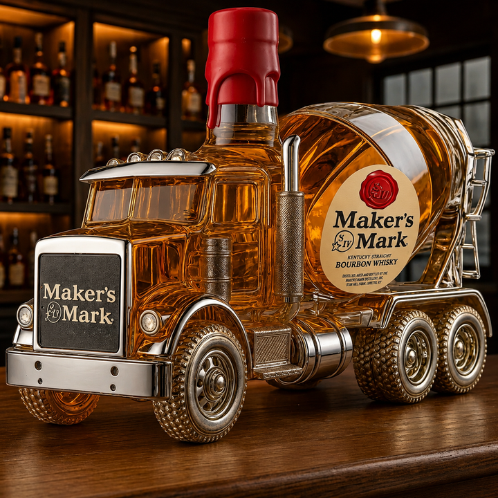 Decanter de Whisky Caminhão Concreto