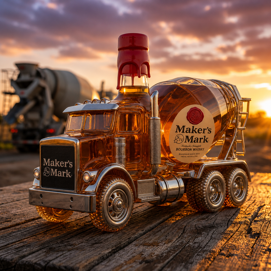 Decanter de Whisky Caminhão Concreto