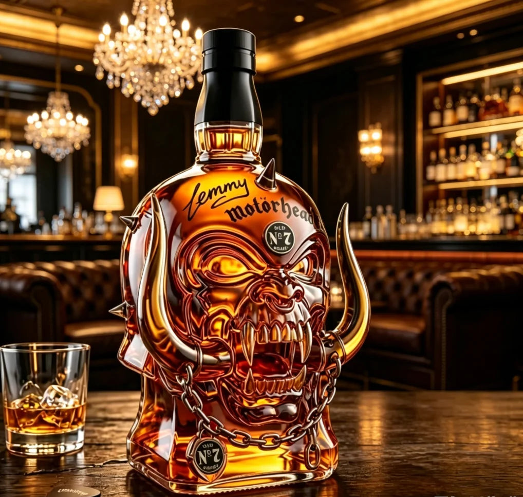 Decanter Whisky Caveira com Chifres