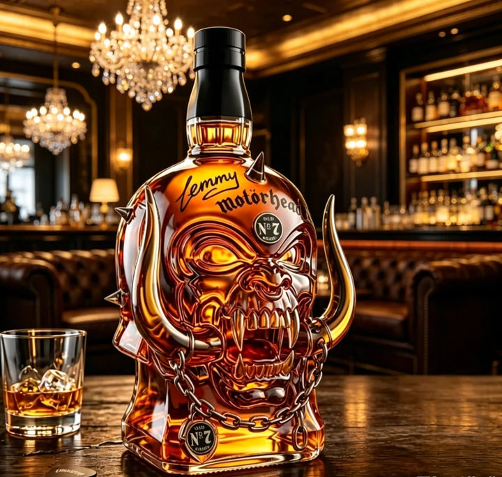 Decanter Whisky Caveira com Chifres