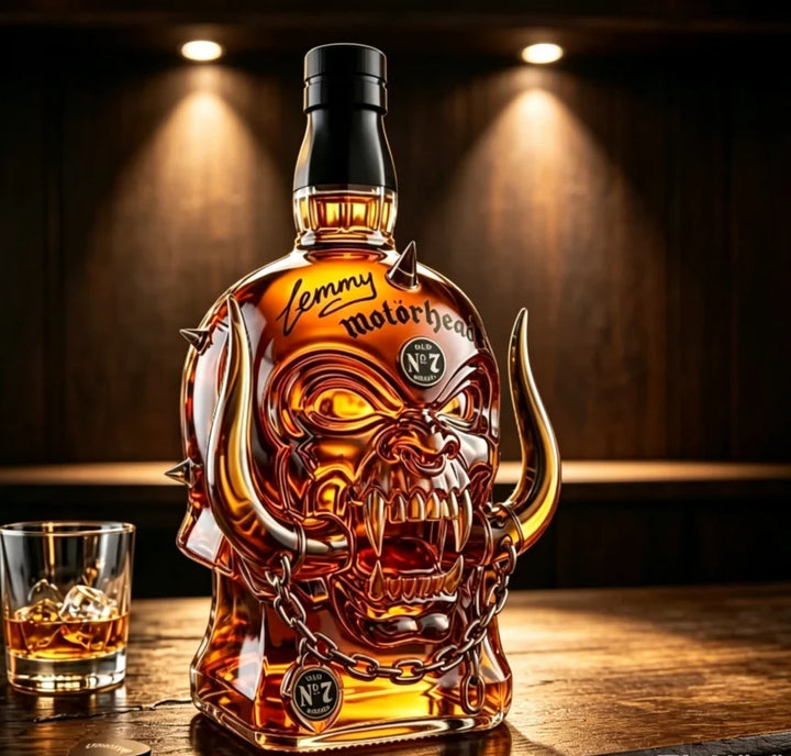 Decanter Whisky Caveira com Chifres